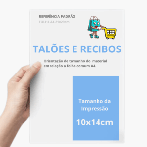 Talão de Pedido Personalizado 10x14cm - 05 Blocos 50x2 vias
