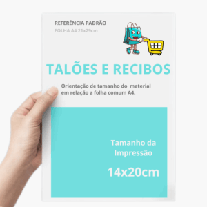 Talão de Pedido Personalizado 14x20cm - 10 Blocos 50x2 vias