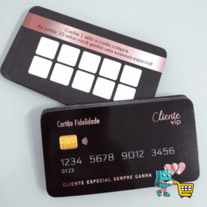 1.000 Unid. Cartões Fidelidade - Impressão frente e verso