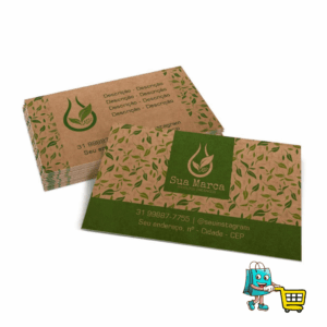1.000 unid. Cartão Fidelidade - 88x48mm - Kraft 280g
