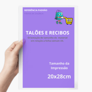 Talão de Pedido Personalizado 21x28cm - 05 Blocos 50x2 vias