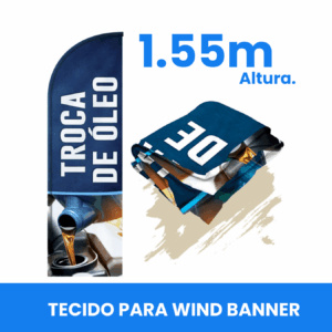 1 Tecido P para Wind Banner 650x1550mm